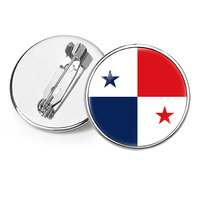 Nouvelle Broche Rétro Drapeau du Panama, Badge Épingle Pays du Monde, Cadeau Nouveauté, Souvenir pour Voyageurs et Amoureux, Cadeau pour Fans de Clubs de Football, Personnalisable