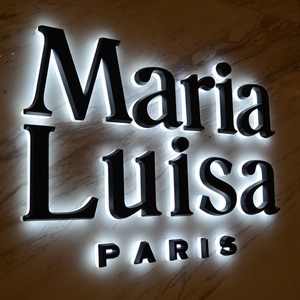 Ventas directas de fábrica de logotipo de letras iluminadas traseras de acero inoxidable, letrero de empresa - Product Image 2