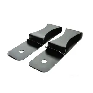 Spring Steel metal stamping V shape spring holster clips seal can snap clip stainless steel Metal Belt clips