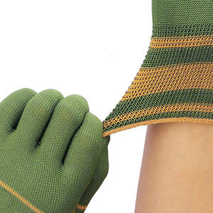 Gants de travail verts en nylon épaissi, gants de protection résistants à l'usure, gants et mitaines en nylon - Product Image 3
