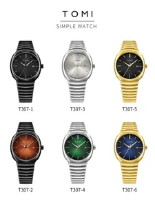 TOMI Minimalist <strong>Watch</strong> <strong>Set</strong> Mirror Polished Silver Dial Stainless Steel Milanese Band Business Casual Style With Bonus Accessories - Product Image 6