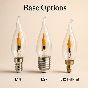 Ampoule LED à filament flamme E14 E27 C35, mode lumière constante, effet de feu simulé, lampe bougie décorative pour lustre, pour la maison et les fêtes - Product Image 5