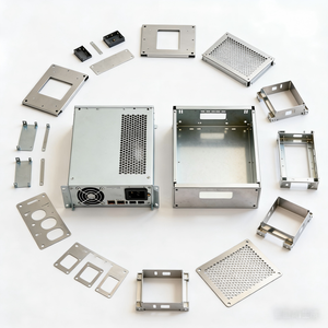 Chassis in Alluminio per Amplificatore Audio, Contenitore Fai-da-te per Amplificatore di Potenza, Scatola Metallica per Progetti Hi-Fi - Product Image 1