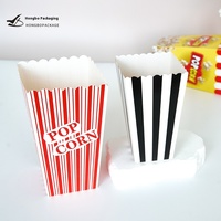 Boîte d'emballage pour frites et snacks en gros, boîte de restauration rapide, boîte à popcorn personnalisable avec logo
