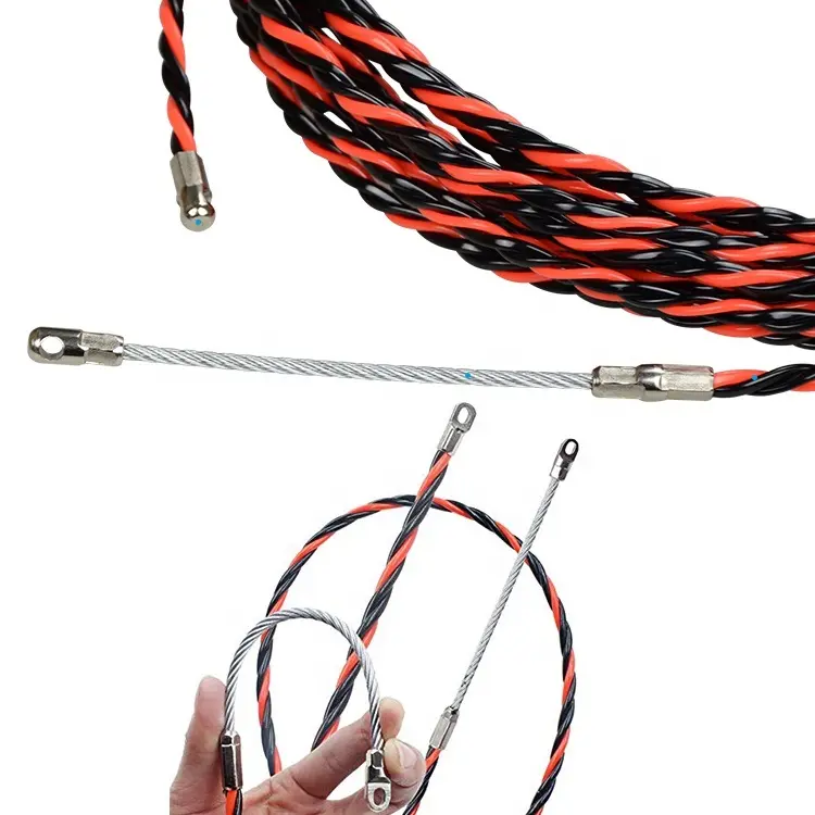 Nylon PET plastic fish tape cable puller wire puller fish Tape Fiberglass Wire Cable Running Rod Duct Rodder Fishtape Puller