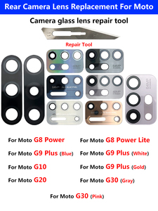 Repuesto de Cristal de Lente de Cámara Trasera para <span class=keywords><strong>Moto</strong></span> G30 G20 G10 G G9 <span class=keywords><strong>G8</strong></span> G5S G4 Play Plus <span class=keywords><strong>Power</strong></span> Lite, Piezas de Reparación de Lentes de Cristal de Cámara - Product Image 3
