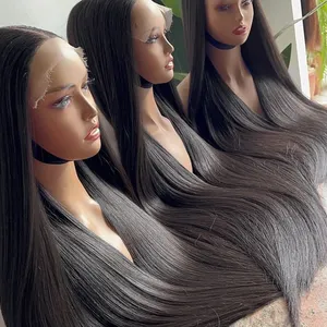 13X4 Swiss HD Lace Raw Vietnamese Human Hair Wigs For Blackwomen