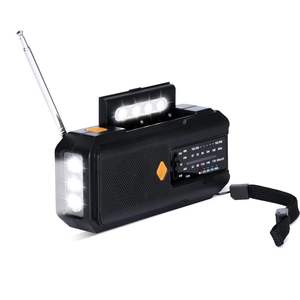 Radio Solar de Manivela para Exteriores AM FM WB con Linterna LED, Banco de Energía, Alarma, para Supervivencia, Camping y Senderismo - Product Image 3