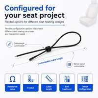 Sonde thermistor NTC GAIMC GTS100 10K B3950 pour module de climatisation des sièges automobiles