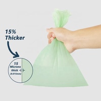 Distributeur de sacs à déjections canines compostables en amidon de maïs, parfumés aux fleurs, écologiques et personnalisés, avec 20 rouleaux