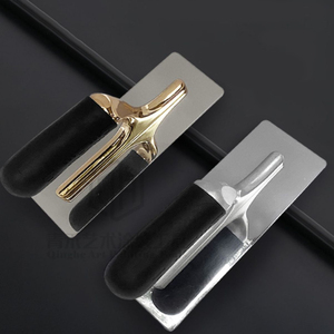 Espátula Profesional de Acero Inoxidable para Acabado de Azulejos con Mango Ergonómico de Agarre Suave, Herramienta de Enlucido de Alta Resistencia - Product Image 4