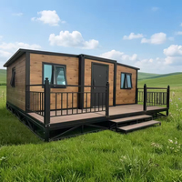Maison conteneur préfabriquée sécurisée et extensible de 40, 30 ou 20 pieds, à vendre, avec 2, 4 ou 5 chambres, type logement annexe