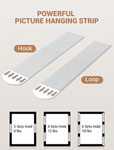 Tiras colgantes de imagen grande de servicio pesado Ganchos colgantes de imagen para decoración de pared - Product Image 3