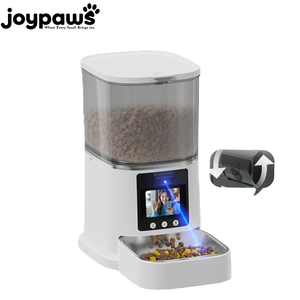 Comedero Automático Recargable para Mascotas, Dispensador Inteligente de Comida para Gatos con Doble Tazón, Control por Microchip y Cámara para el Hogar - Product Image 1