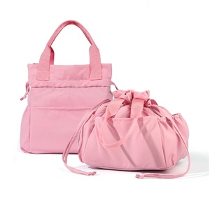 Women Stain-Resistant Tote Cooler <b>Bag</b> Reusable Drawstring Insulated Lunch <b>Bag</b> with Multi-Pockets - Product Image 1