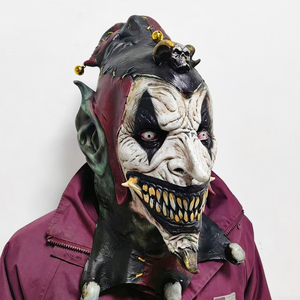 Masque de Clown Maléfique de Haute Qualité, Masque en Latex de Joker Diable pour Halloween, Accessoire de Déguisement pour Fête Costumée, Masque d'Horreur pour Halloween - Product Image 4