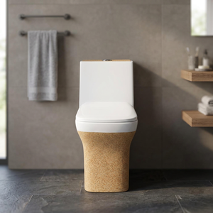WC monobloc en céramique personnalisé de style américain, fabriqué en Chine par Vistaar, en porcelaine vitrifiée décorative - Product Image 5
