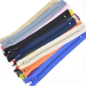 Hengda Zipper Zipper 3# Open End Colorful Custom Invisible Nylon Zipper For Garments Pants And Luggage Bags