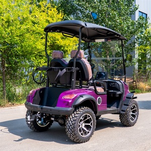 Voiture <span class=keywords><strong>de</strong></span> <span class=keywords><strong>golf</strong></span> électrique 4 places, couleur personnalisée, 72V, longue autonomie, sièges arrière pliables, pour sites touristiques - Product Image 6