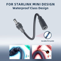 Conçu pour l'étanchéité du câble d'alimentation CC Starlink Mini, le câble d'extension mâle à femelle compatible avec Starlink Mini