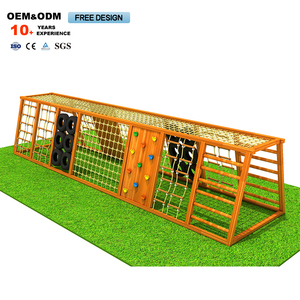 Aire de jeux extérieure en bois de haute qualité pour enfants avec toboggans personnalisés à prix abordable pour les parcs d'attractions - Product Image 3