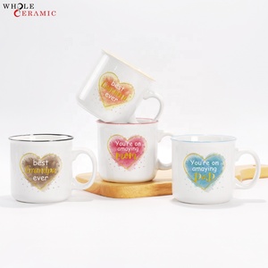 Tasses à café expresso en céramique personnalisées de petite taille, avec les titres de papa, maman et membres de la famille, idéales comme cadeaux pour la fête <span class=keywords><strong>des</strong></span> <span class=keywords><strong>parents</strong></span>, pour un usage domestique - Product Image 2