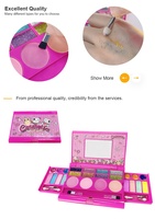 Set Rias Wajah Anak yang Dapat Dicuci, Mainan Kosmetik untuk Anak Perempuan, Aman dan Tidak Beracun, Kotak Kecantikan Putri, Hadiah Ulang Tahun