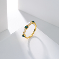 Anillos Apilables de Plata S925 con Baño de Oro de 18K, Minimalistas, con Circonitas, Certificados, Antideslustre, para Mujer, Venta al Por Mayor, Personalizables