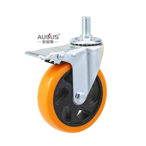 Roda de <span class=keywords><strong>Caster</strong></span> PU Laranja/Amarela de 2.5/3/4/5 Polegadas, Roda de <span class=keywords><strong>Caster</strong></span> de Baixo Preço para Equipamentos Industriais - Product Image 2