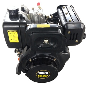 Moteur diesel portable refroidi par air 186F 418cc à démarrage par lanceur 10HP - Product Image 1