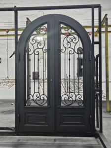 Hot Bán Thiết Kế Hiện Đại An Toàn Hợp Kim Nhôm Cửa Ra Vào Hoàn Thành Chống Cháy Nổ Chống Trộm Tính Năng Cho Biệt Thự Căn Hộ - Product Image 4