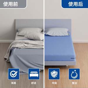 ที่ยึดผ้าปูที่นอนแบบพลาสติกอย่างดี ทนทาน แบบเปิดมุม พร้อมแถบล็อค ที่หนีบผ้าปูที่นอน คลิปหนีบผ้าปูที่นอน Zlumber Lock - Product Image 3