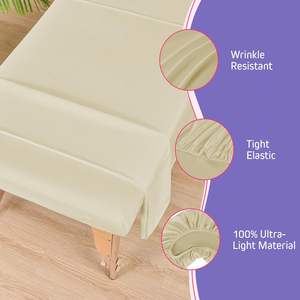 Draps <span class=keywords><strong>de</strong></span> lit <span class=keywords><strong>de</strong></span> spa en microfibre 3 pièces 4 ensembles résistants à l'huile doux accessoire sans plis <span class=keywords><strong>housse</strong></span> <span class=keywords><strong>de</strong></span> <span class=keywords><strong>table</strong></span> <span class=keywords><strong>de</strong></span> <span class=keywords><strong>massage</strong></span> - Product Image 4