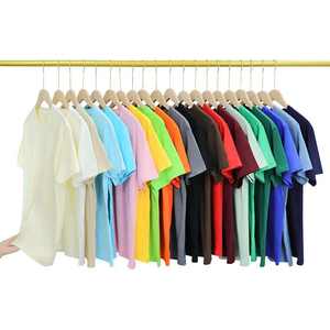 T-shirt pour homme de haute qualité 240 g/m² 100 % coton lourd - T-shirt vierge surdimensionné avec impression personnalisée et broderie de slogan - Product Image 1