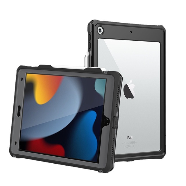 Waterproof Protective Case PC PU Silicon Leather IP68 Diving Tablet Case for New iPad 10.2 for iPad 7 8 9