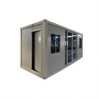 Maison conteneur pliable à structure en acier certifiée CE, étanche, préfabriquée, pour bureaux et dortoirs, idéale pour les projets d'infrastructure