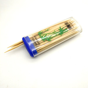 Cure-dents en <span class=keywords><strong>bois</strong></span> de bambou épais de qualité supérieure, petits paquets en vrac, cure-dents ronds robustes, cure-dents portables de voyage, bâtonnets jetables - Product Image 2