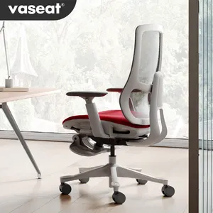 (Nouveau design 2024) Chaise de bureau en maille ergonomique à dossier haut