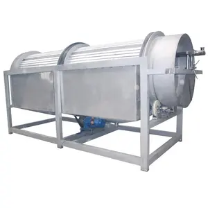 Rotary potato drum type washing machine macadamia nuts cashew cleaning and polishing machine