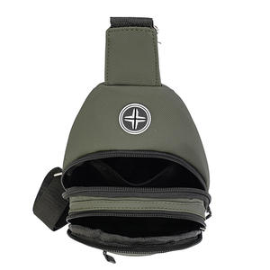 Sac de Poitrine Homme Fyshon Imperméable avec Bandoulière Couleur Unie Poche Intérieure Zippée Sac de Cyclisme Quotidien Extérieur Été 2025 - Product Image 4