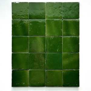 Ubin keramik kerajinan tangan mewah gaya Moroko antik secara bertahap mengubah warna hijau produk satu arah - Product Image 3