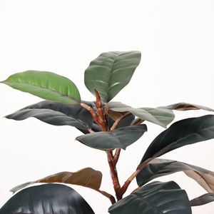 Plante en caoutchouc, plante artificielle en plastique en pot, plante décorative pour la maison, le bureau, la décoration du jardin, décoration intérieure, plantes artificielles - Product Image 2