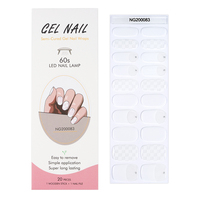 Autocollants d'ongles en gel UV semi-durcis longue durée, très populaires / Wraps d'ongles en gel à presser / Tiktok NG200082/NG200083
