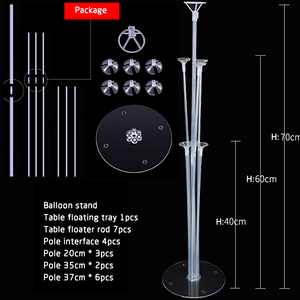 Accessori per palloncini per decorazioni per feste di compleanno all'ingrosso supporto per palloncini in plastica trasparente galleggiante con tazze - Product Image 3