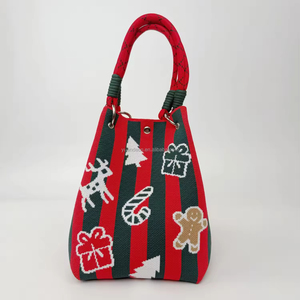 <span class=keywords><strong>Borse</strong></span> a Spalla Piccole e Quadrate all'Ingrosso di Fabbrica, Simpatiche <span class=keywords><strong>Borse</strong></span> a Mano Lavorate a Maglia, Design Speciale <span class=keywords><strong>Borse</strong></span> e Borsette da Donna per Natale - Product Image 2