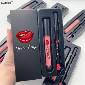 Private Label di alta qualità 2 in 1 rossetto liquido e fodera per labbra impermeabile Set Lipliner lucidalabbra di lunga durata - Product Image 1
