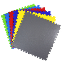 500x500x6mm Buena calidad y duradera Carretilla elevadora resistente Almacén Taller Pvc Garaje Baldosas Enclavamiento Pisos de plástico
