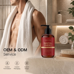Gel de Ducha para Hombre OEM/ODM Santal Phero Freshness, Aroma Amaderado Cálido, Limpieza Suave, Espuma Abundante, 100 ml - Product Image 4