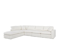 Canapé d'angle modulaire moderne en forme de L de style européen américain avec nuage