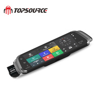 10 "4G ADAS voiture DVR miroir WIFI caméra de voiture intelligente Android 5.1 double objectif vue arrière DVR 1080P enregistreur vidéo Dash Cam GPS